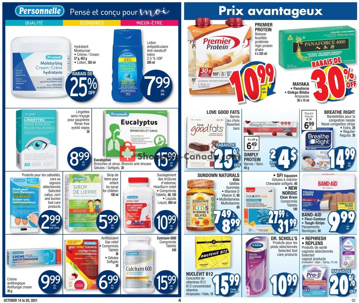 Jean Coutu Pharmacy flyer from Thursday October 14, 2021 to Wednesday October 20, 2021 - page 10