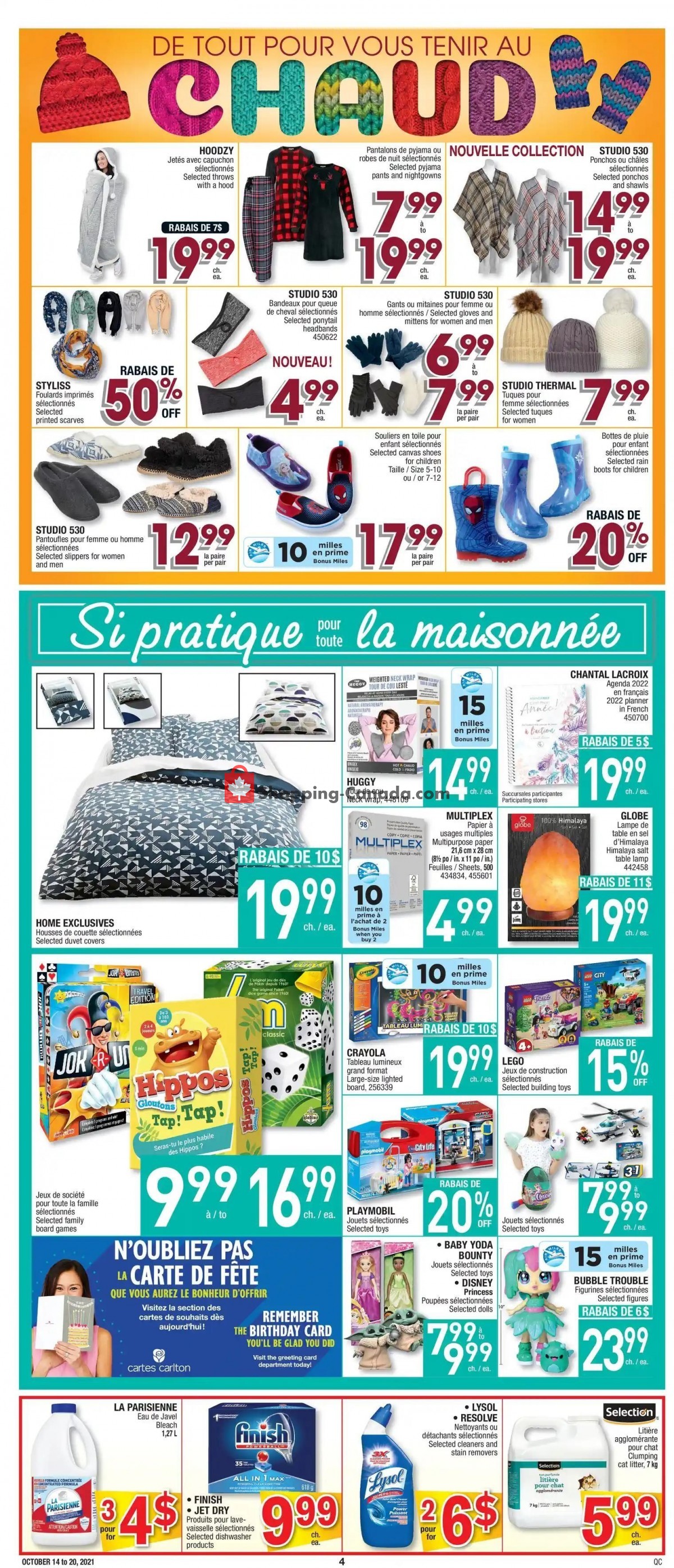 Jean Coutu Pharmacy flyer from Thursday October 14, 2021 to Wednesday October 20, 2021 - page 4