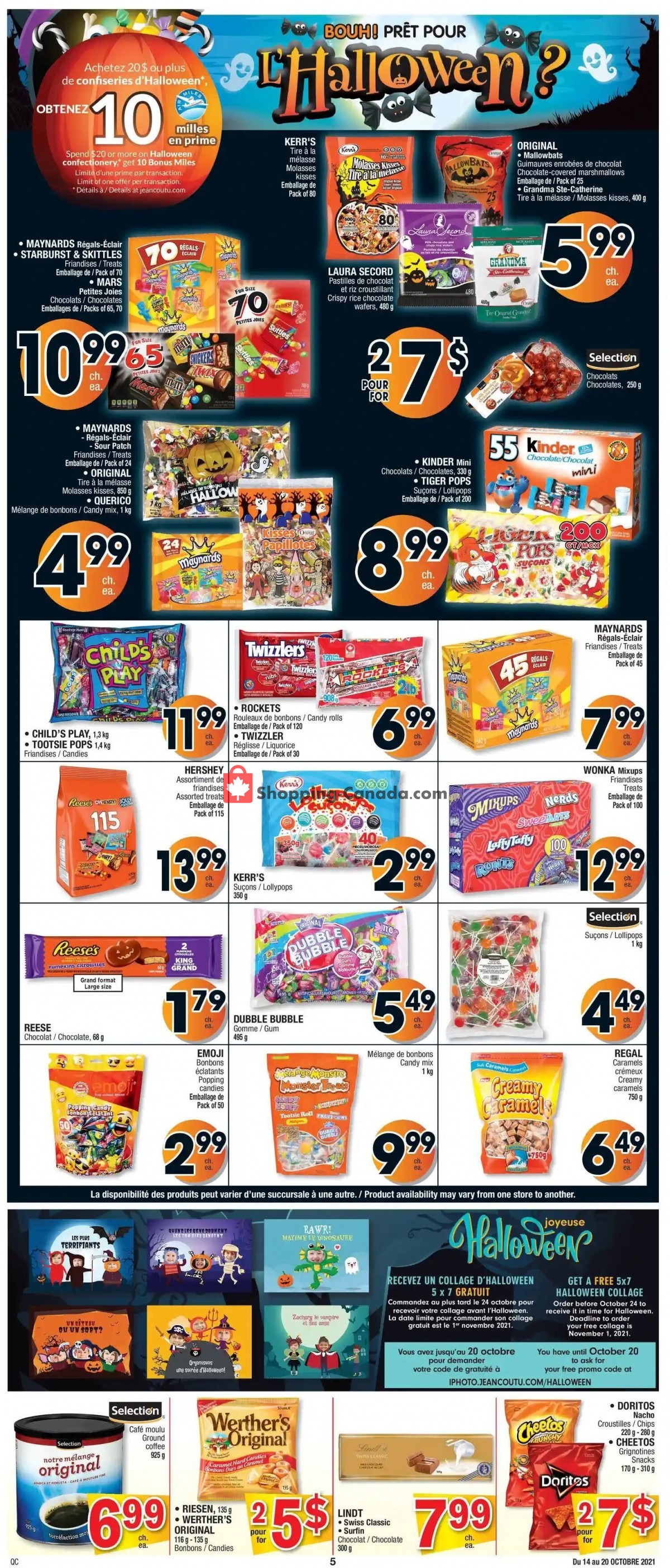 Jean Coutu Pharmacy flyer from Thursday October 14, 2021 to Wednesday October 20, 2021 - page 5