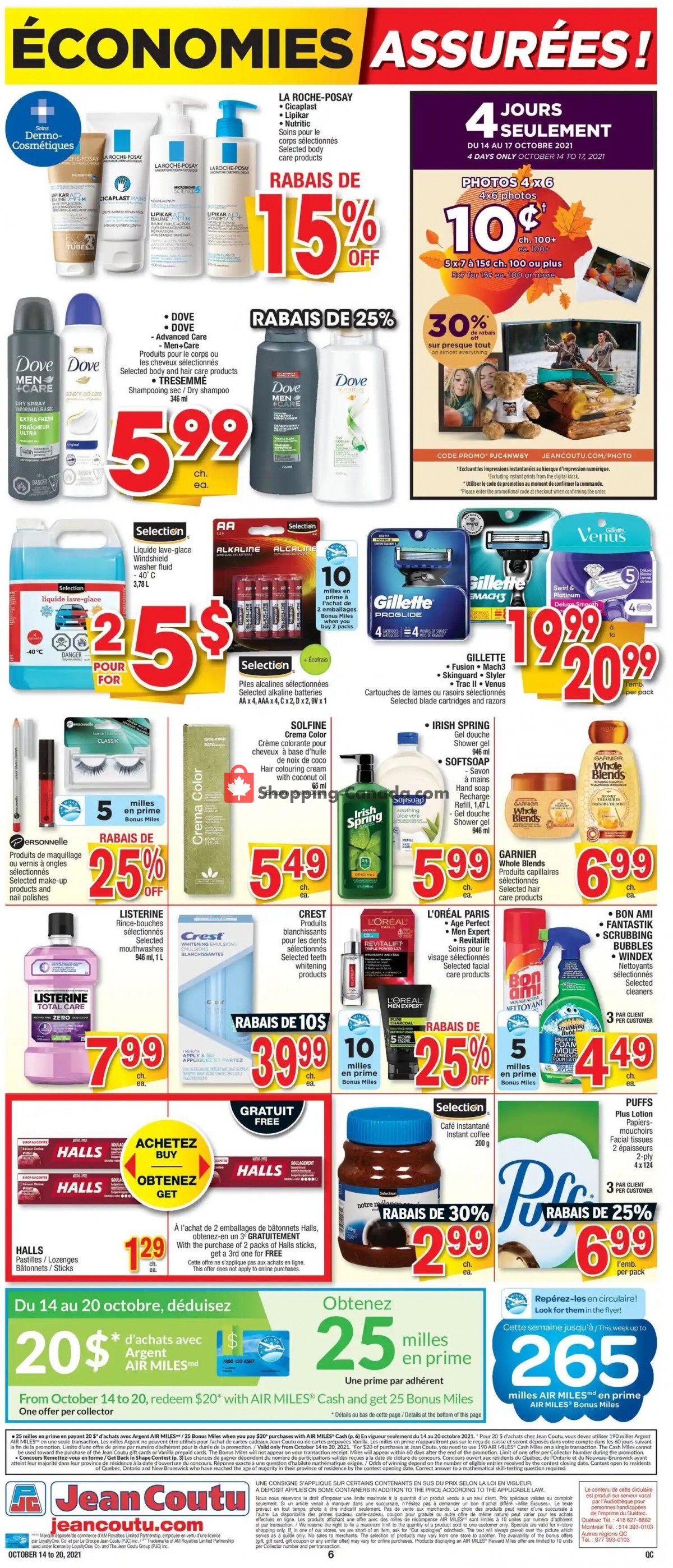 Jean Coutu Pharmacy flyer from Thursday October 14, 2021 to Wednesday October 20, 2021 - page 6