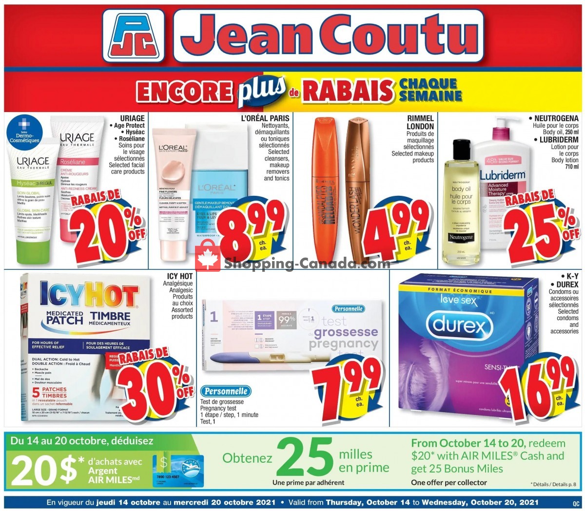Jean Coutu Pharmacy flyer from Thursday October 14, 2021 to Wednesday October 20, 2021 - page 7