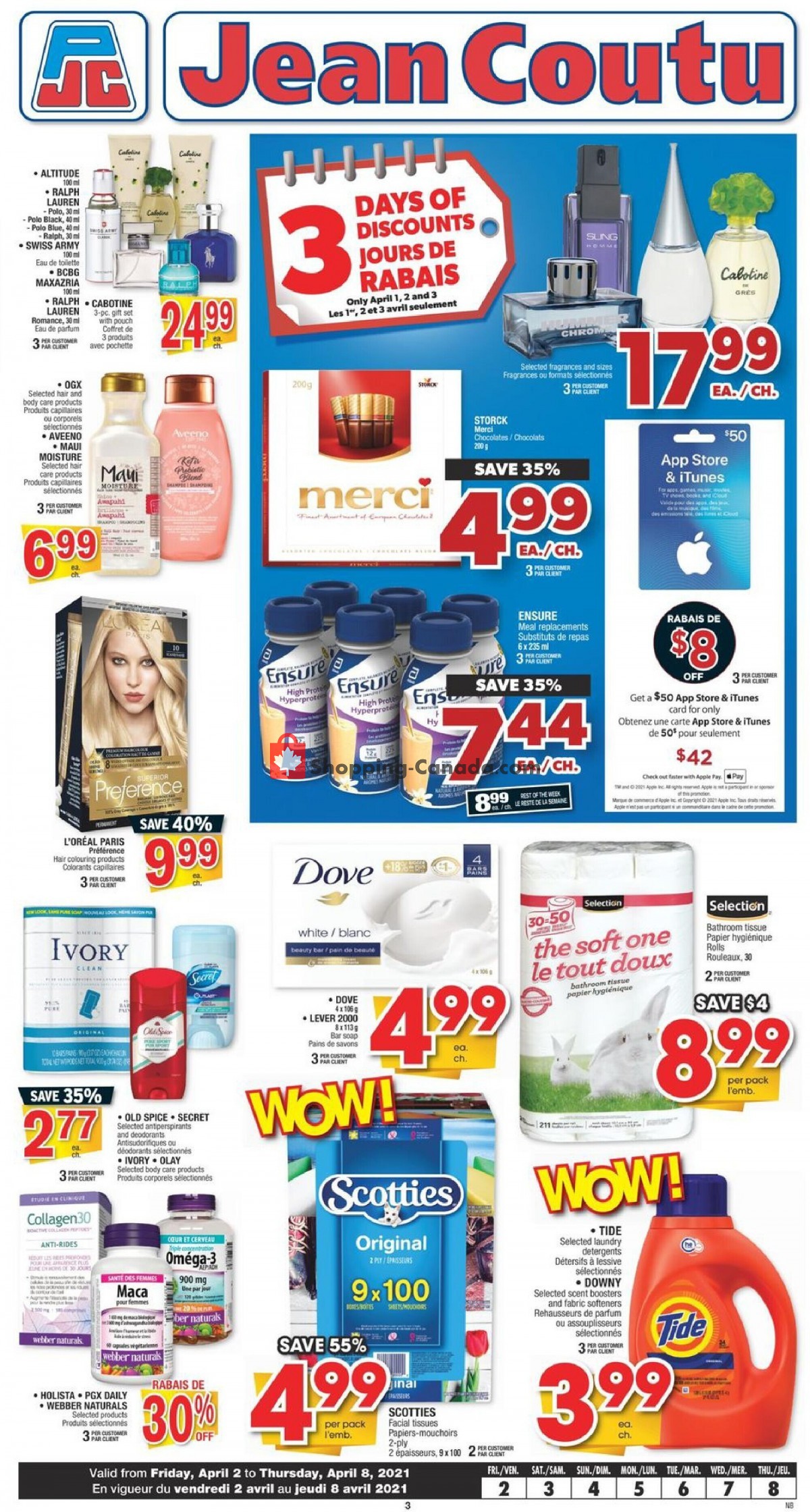 Jean Coutu Pharmacy flyer from Friday April 2, 2021 to Thursday April 8, 2021 - page 2