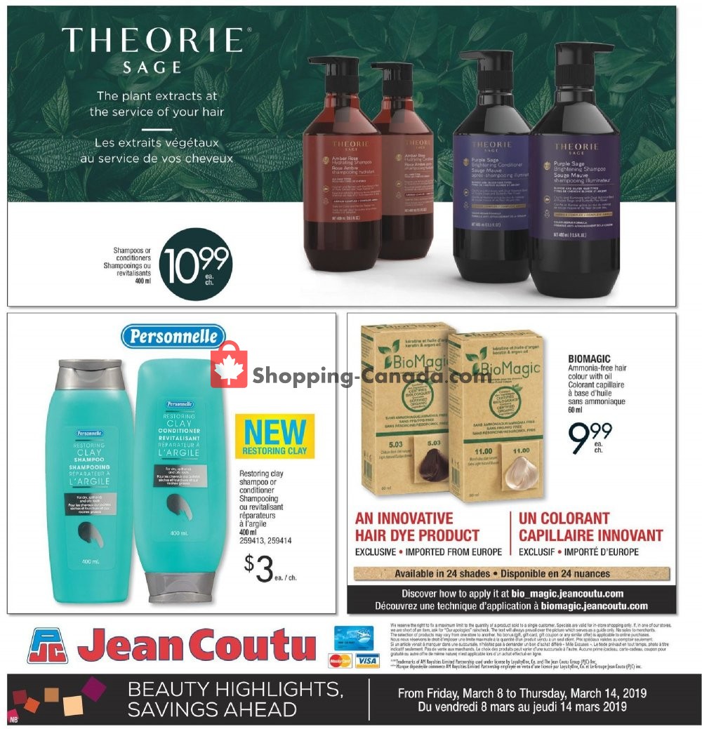 Jean Coutu Pharmacy flyer from Friday March 8, 2019 to Thursday March 14, 2019 - page 4