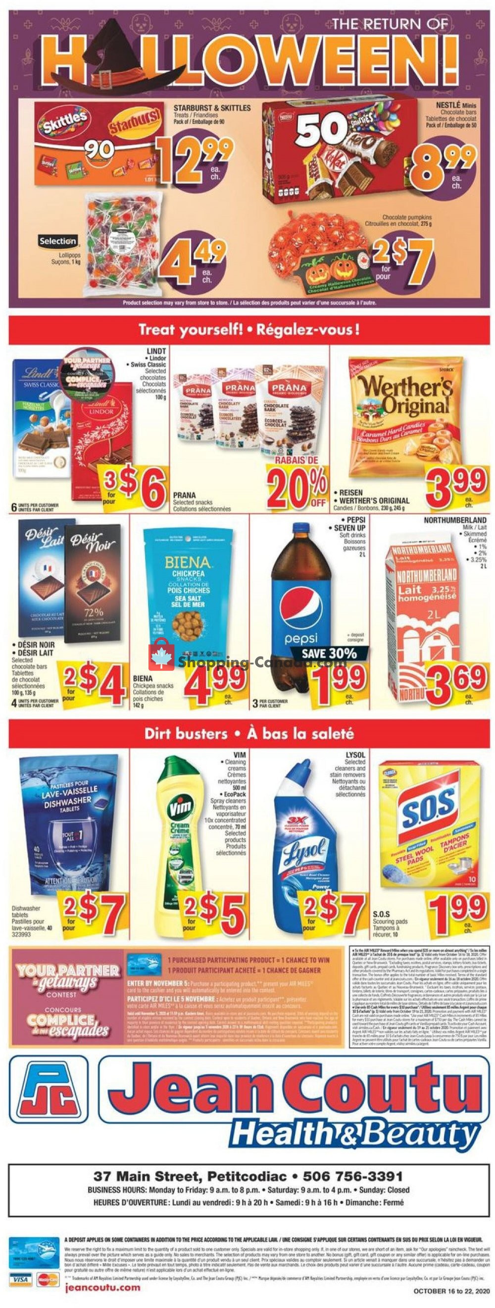 Jean Coutu Pharmacy flyer from Friday October 16, 2020 to Thursday October 22, 2020 - page 4