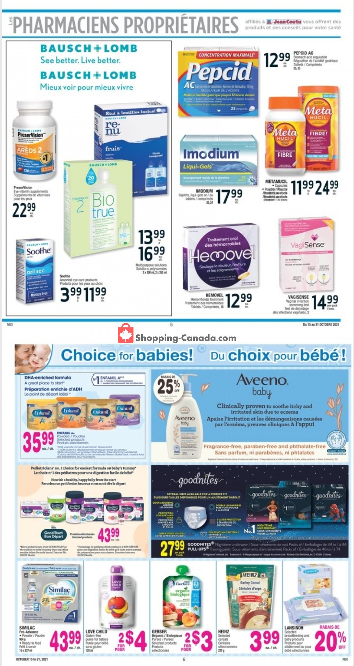 Jean Coutu Pharmacy flyer from Friday October 15, 2021 to Thursday October 21, 2021 - page 3