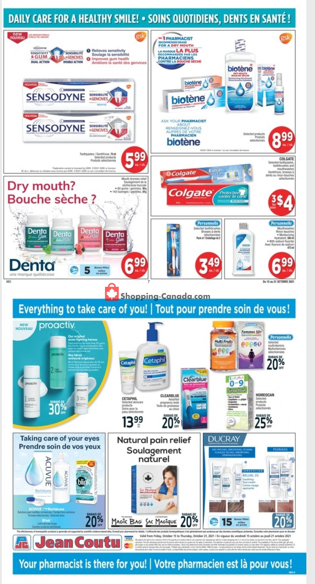 Jean Coutu Pharmacy flyer from Friday October 15, 2021 to Thursday October 21, 2021 - page 4