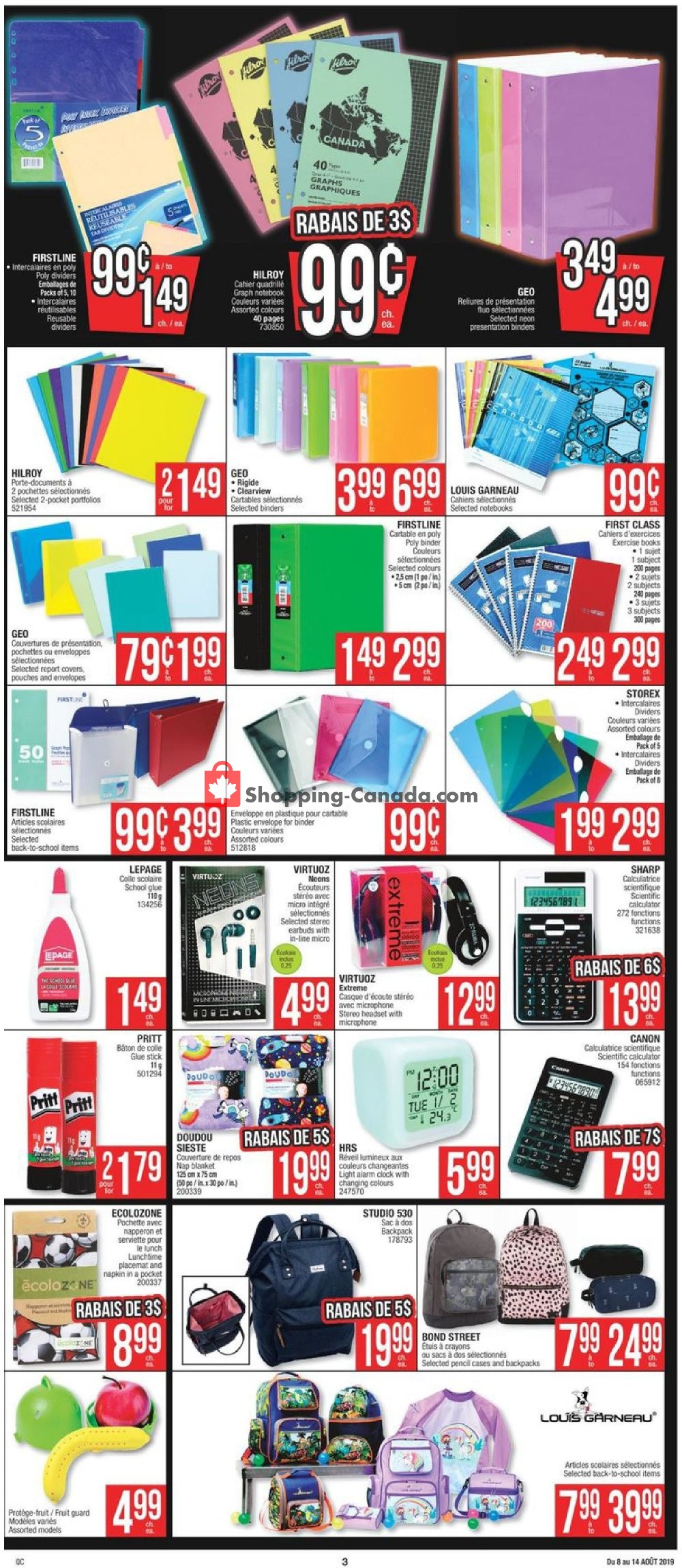Jean Coutu Pharmacy flyer from Thursday August 8, 2019 to Wednesday August 14, 2019 - page 3