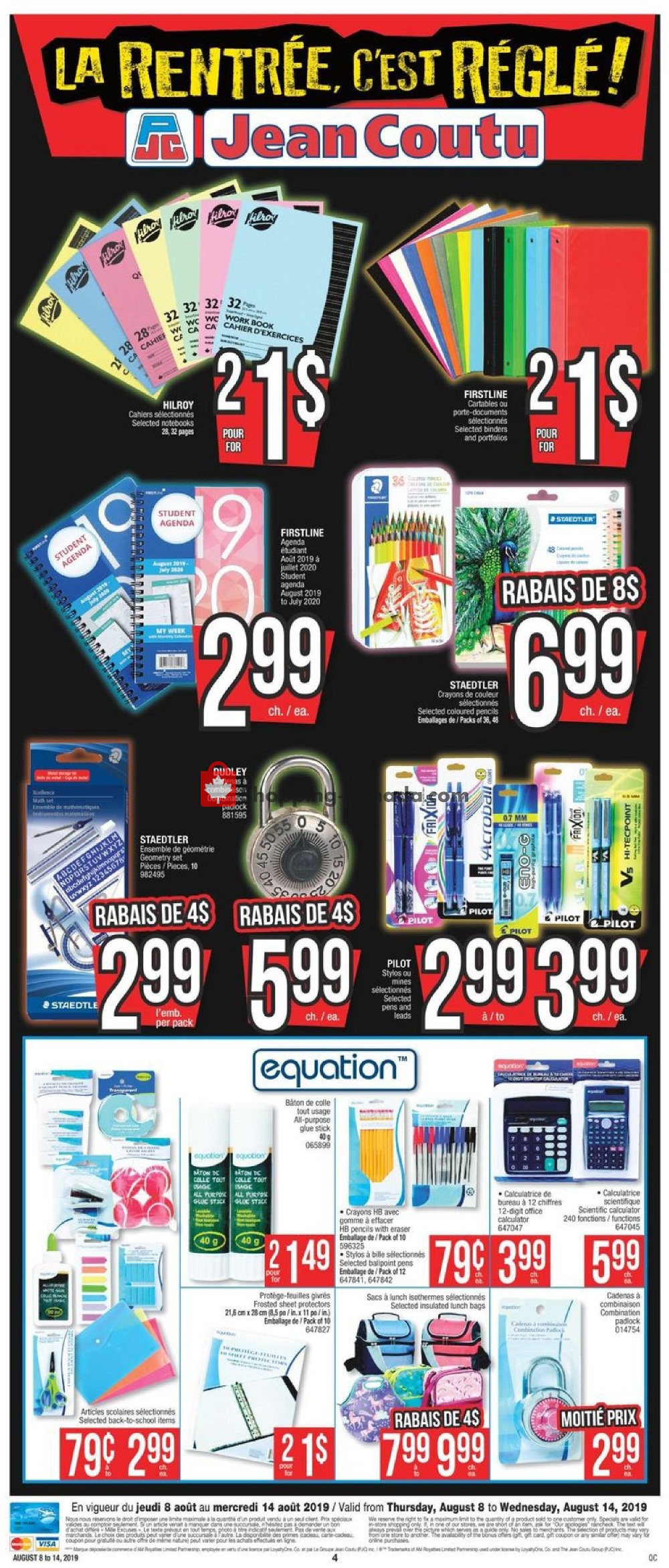 Jean Coutu Pharmacy flyer from Thursday August 8, 2019 to Wednesday August 14, 2019 - page 4