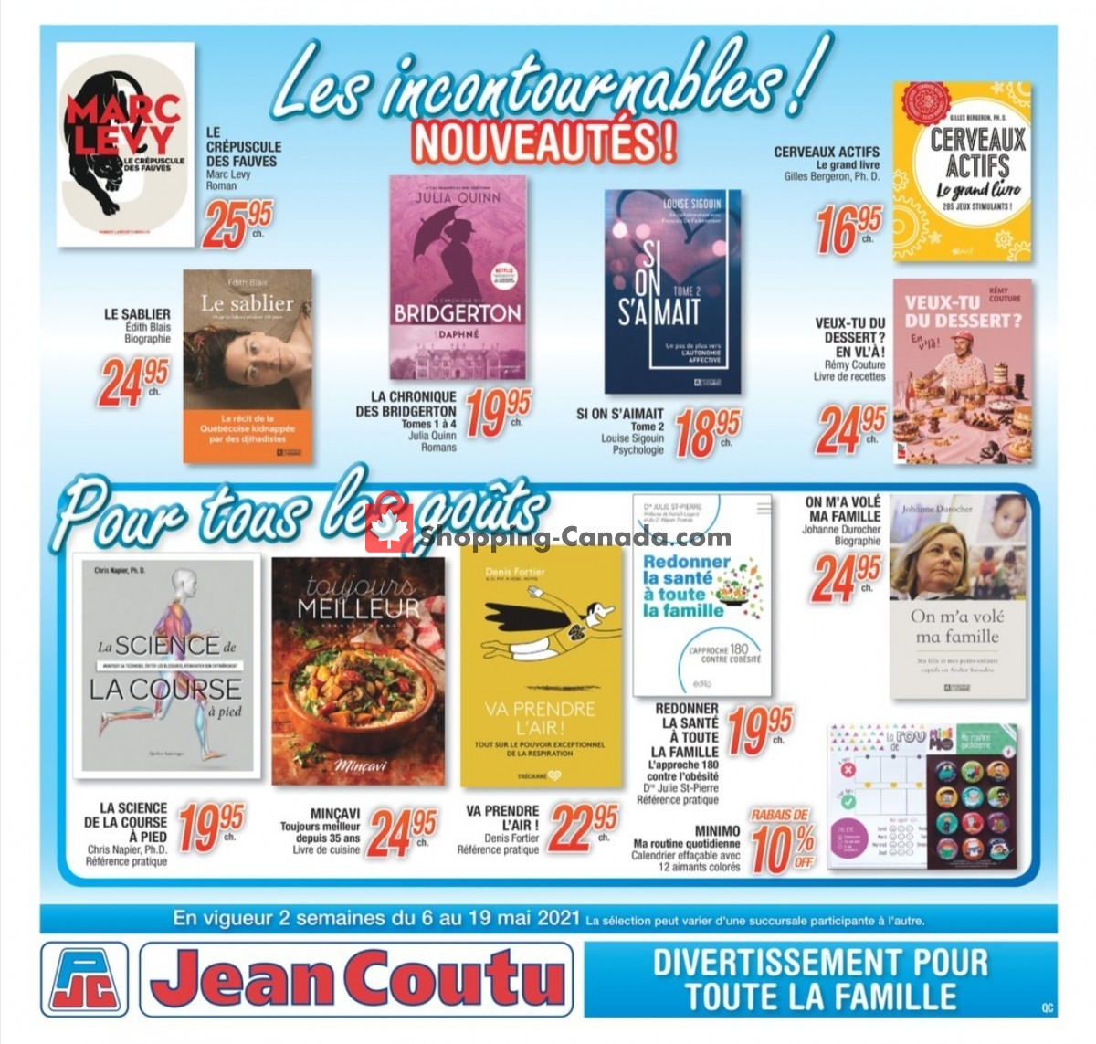 Jean Coutu Pharmacy flyer from Thursday May 6, 2021 to Wednesday May 19, 2021 - page 1