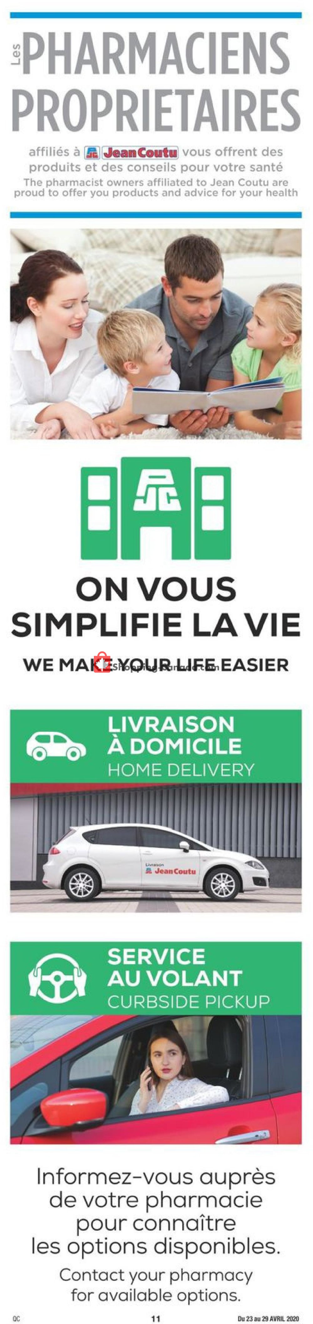 Jean Coutu Pharmacy flyer from Thursday April 23, 2020 to Wednesday April 29, 2020 - page 11