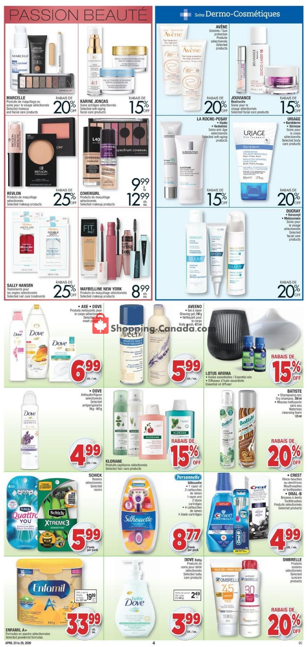 Jean Coutu Pharmacy flyer from Thursday April 23, 2020 to Wednesday April 29, 2020 - page 4