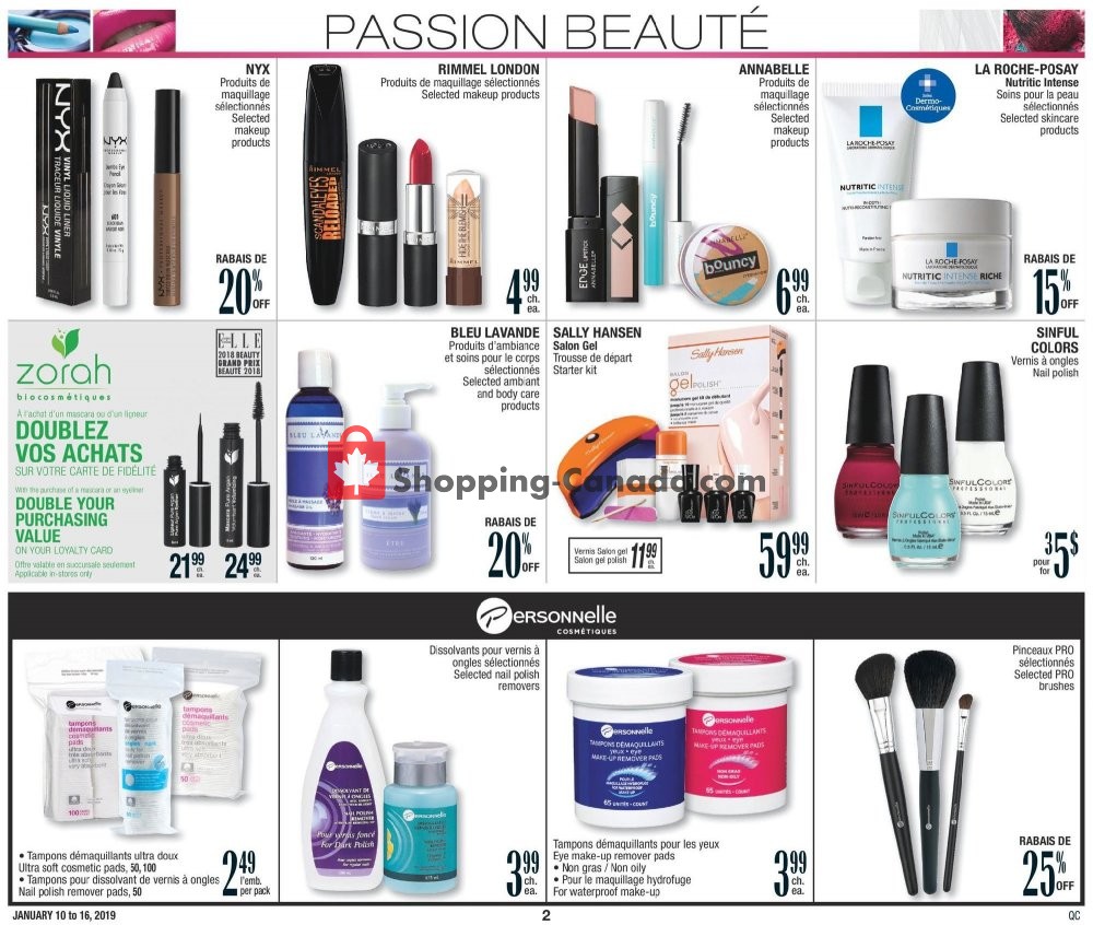 Jean Coutu Pharmacy flyer from Thursday January 10, 2019 to Wednesday January 16, 2019 - page 2