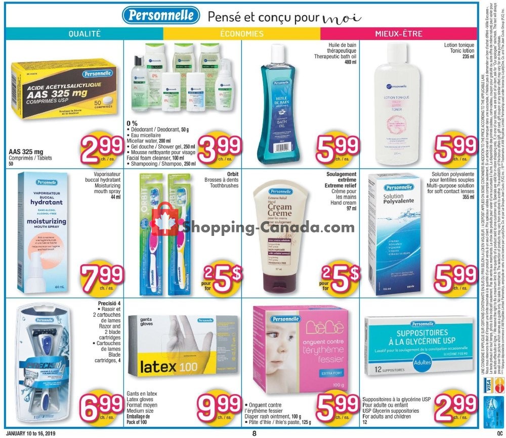 Jean Coutu Pharmacy flyer from Thursday January 10, 2019 to Wednesday January 16, 2019 - page 8