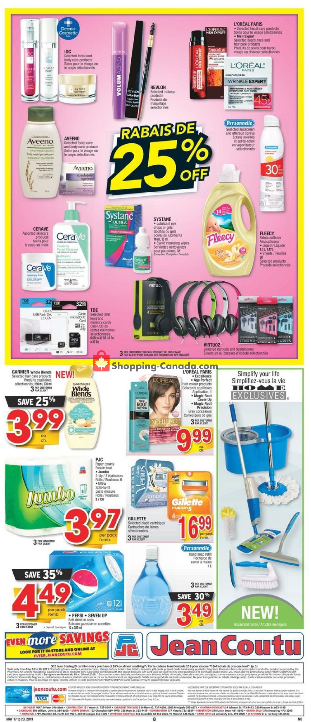 Jean Coutu Pharmacy flyer from Friday May 17, 2019 to Thursday May 23, 2019 - page 7