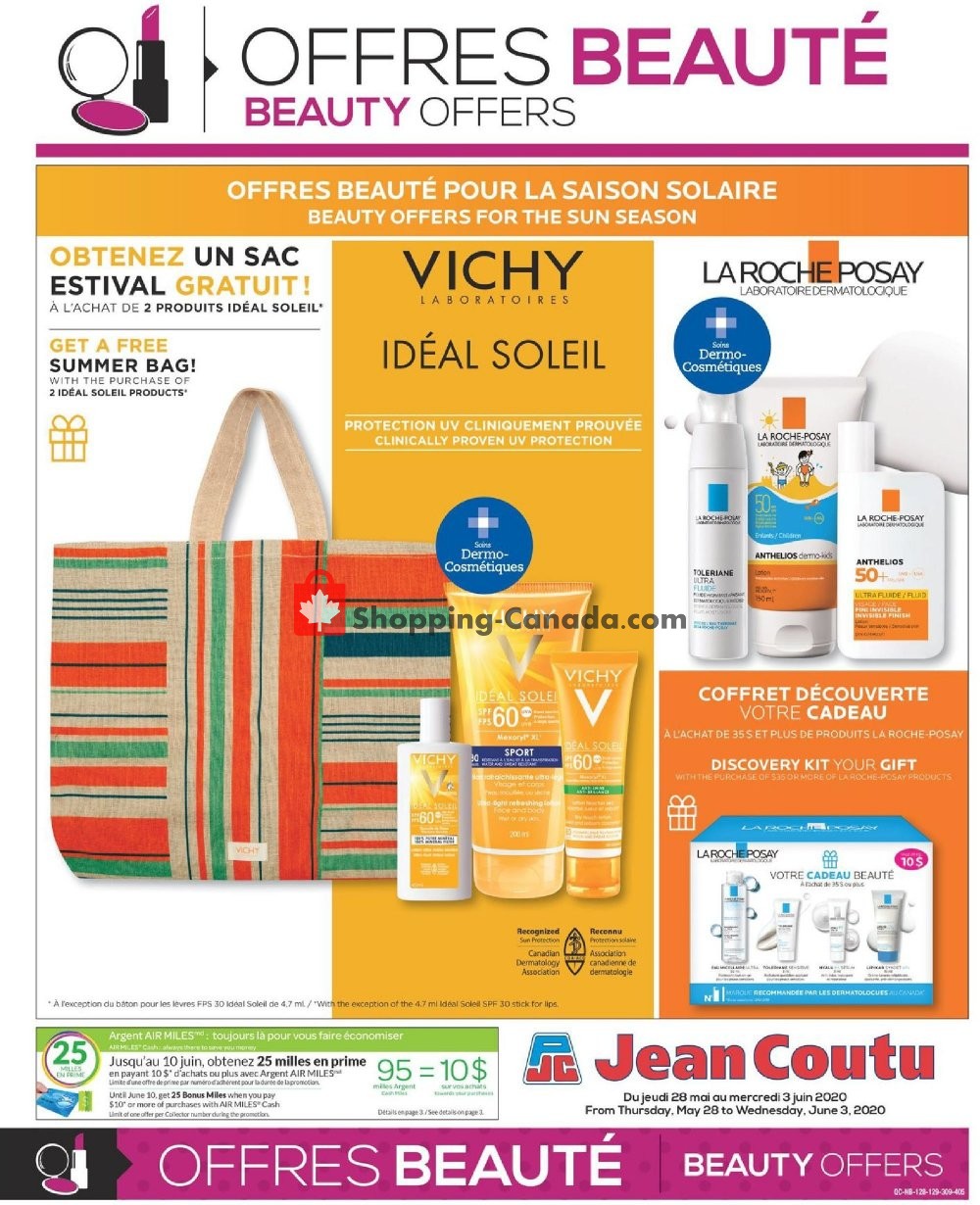 Jean Coutu Pharmacy flyer from Thursday May 28, 2020 to Wednesday June 3, 2020 - page 1