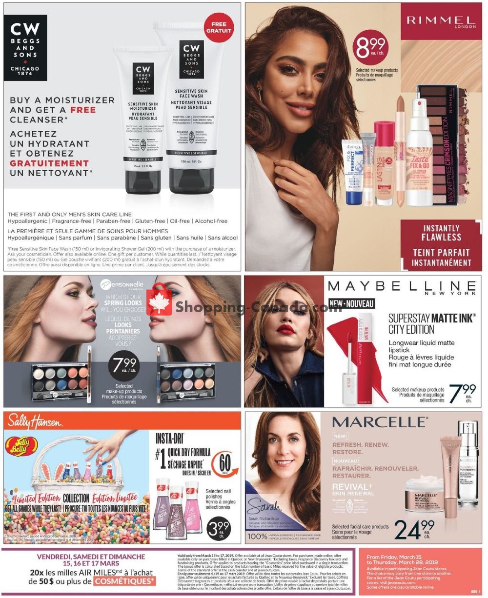 Jean Coutu Pharmacy flyer from Friday March 15, 2019 to Thursday March 28, 2019 - page 3