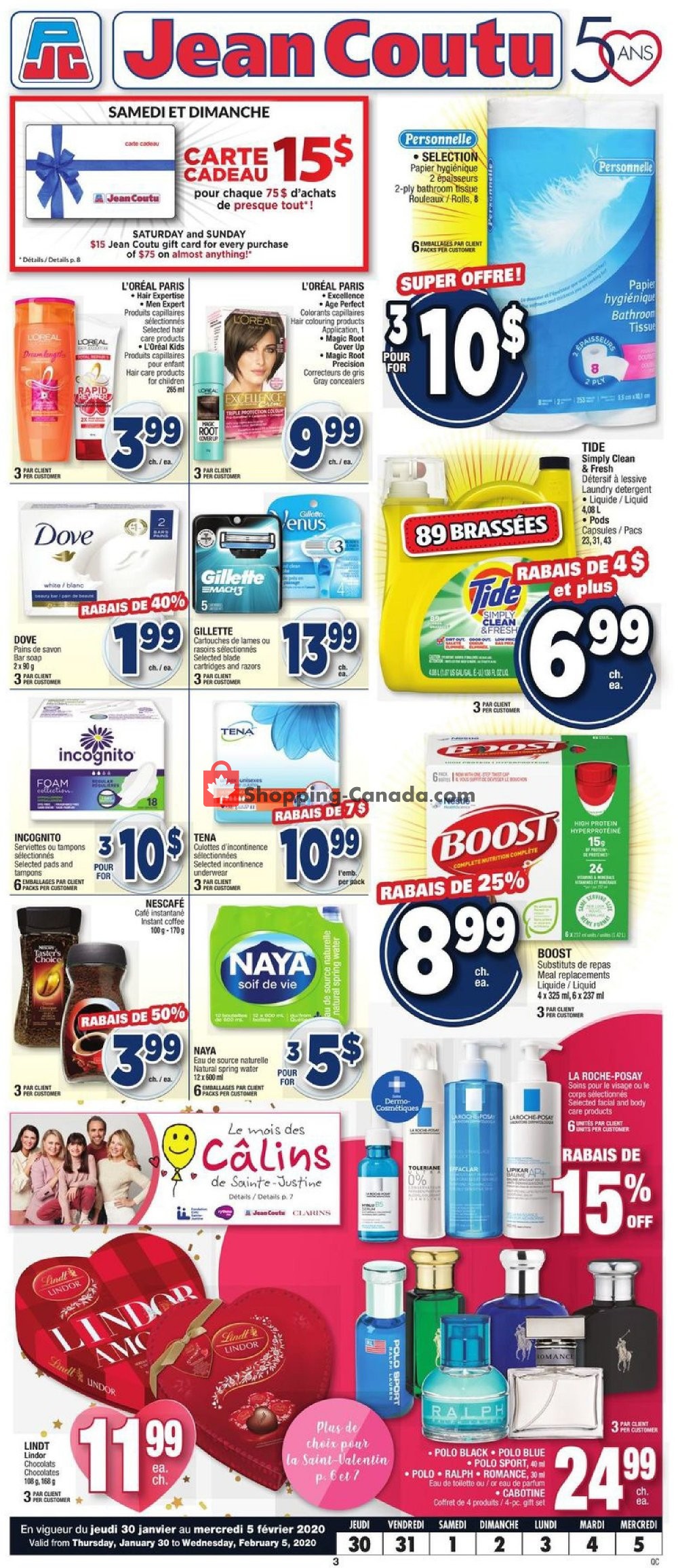 Jean Coutu Pharmacy flyer from Thursday January 30, 2020 to Wednesday February 5, 2020 - page 2