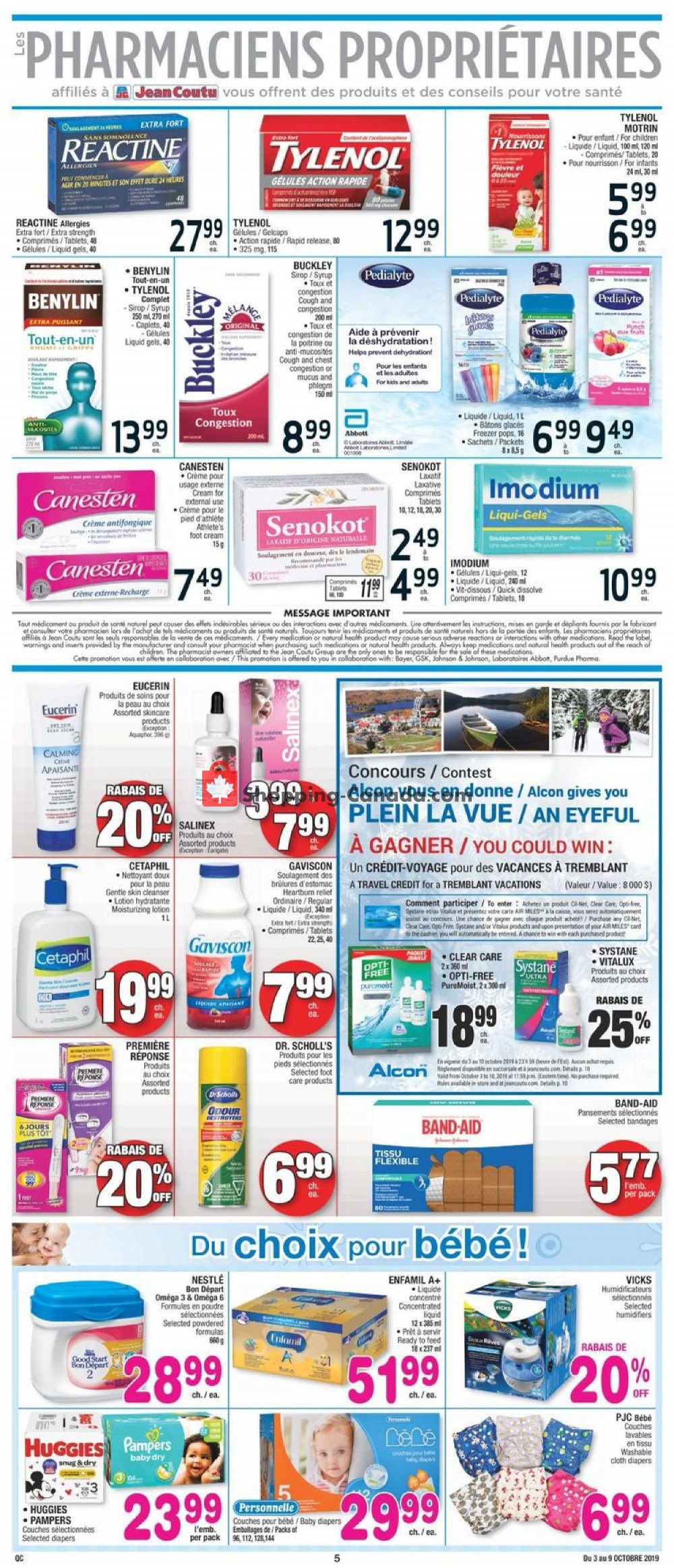 Jean Coutu Pharmacy flyer from Thursday October 3, 2019 to Wednesday October 9, 2019 - page 4