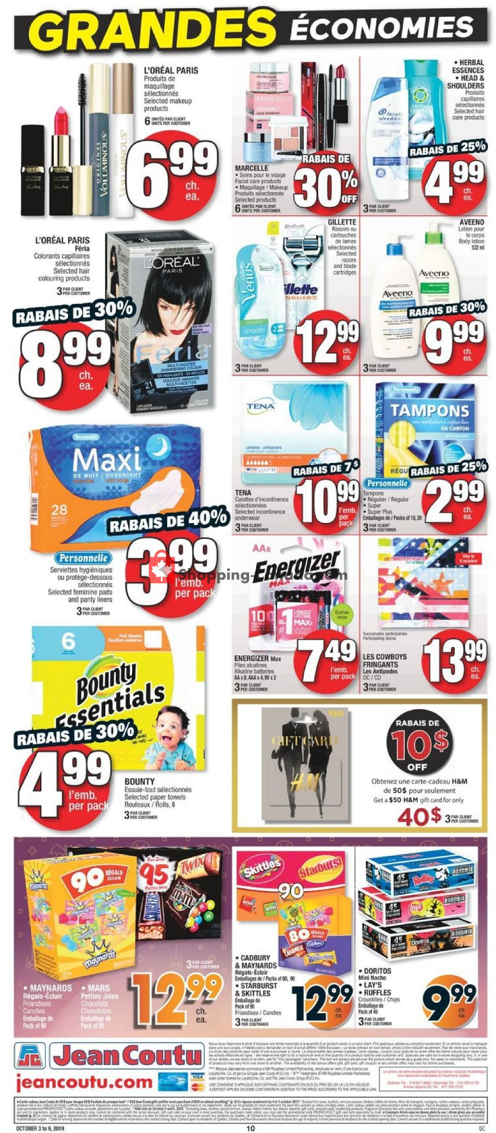 Jean Coutu Pharmacy flyer from Thursday October 3, 2019 to Wednesday October 9, 2019 - page 9