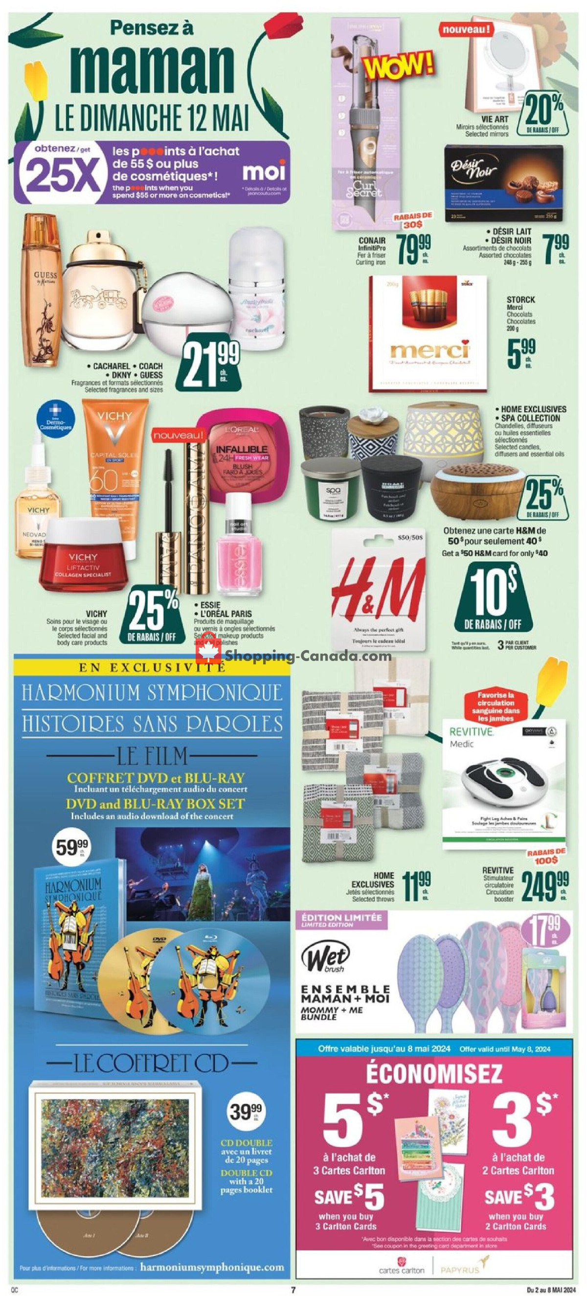 Jean Coutu Pharmacy flyer from Thursday May 2, 2024 to Wednesday May 8, 2024 - page 3