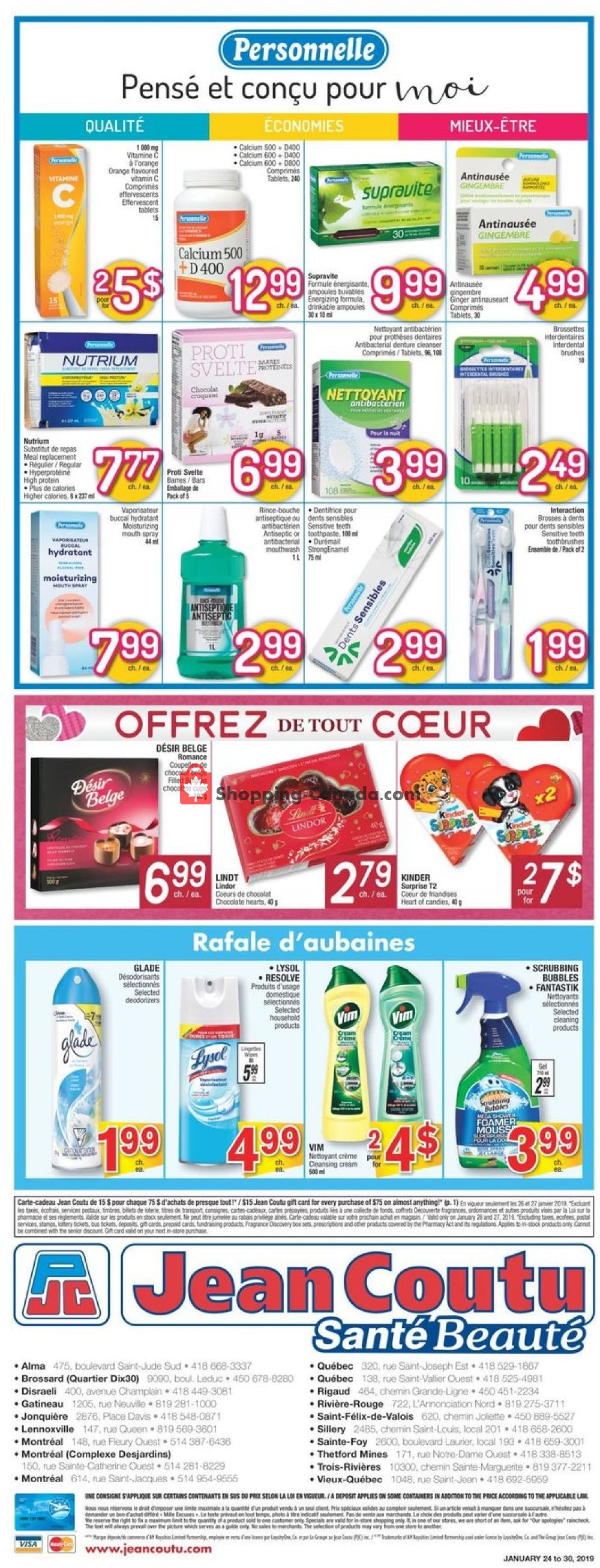 Jean Coutu Pharmacy flyer from Thursday January 24, 2019 to Wednesday January 30, 2019 - page 4