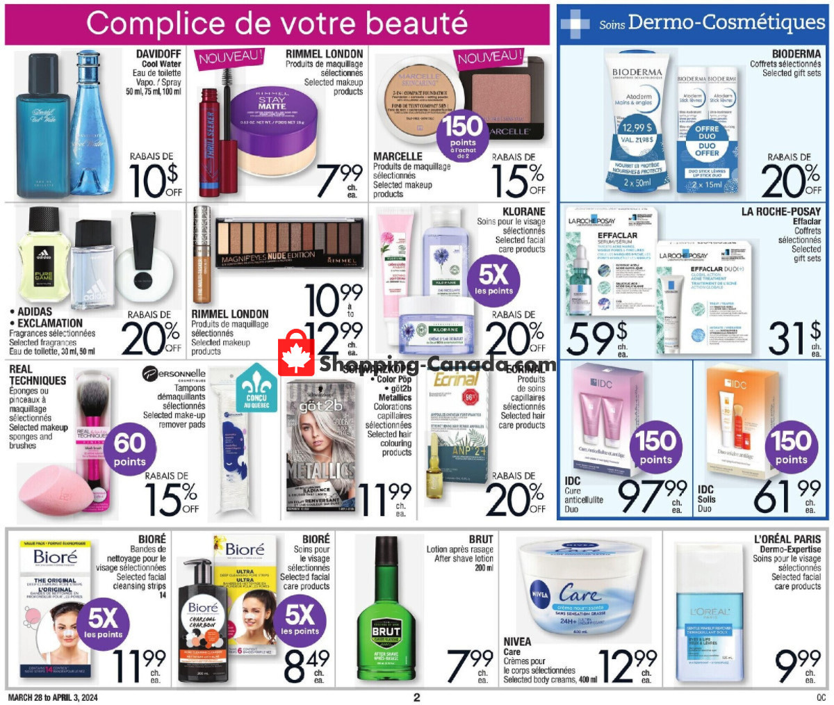 Jean Coutu Pharmacy flyer from Thursday March 28, 2024 to Wednesday April 3, 2024 - page 8