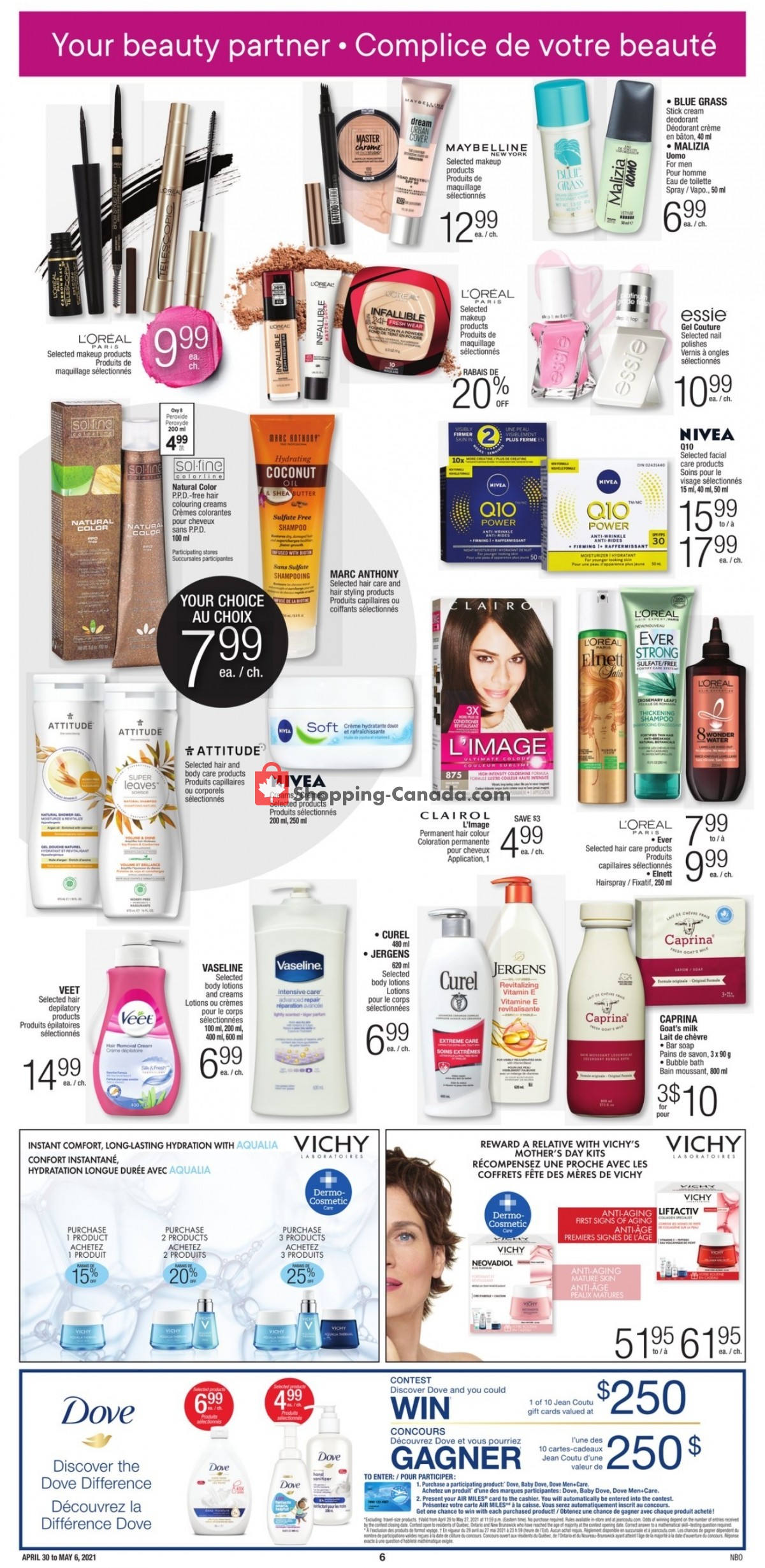 Jean Coutu Pharmacy flyer from Friday April 30, 2021 to Thursday May 6, 2021 - page 4