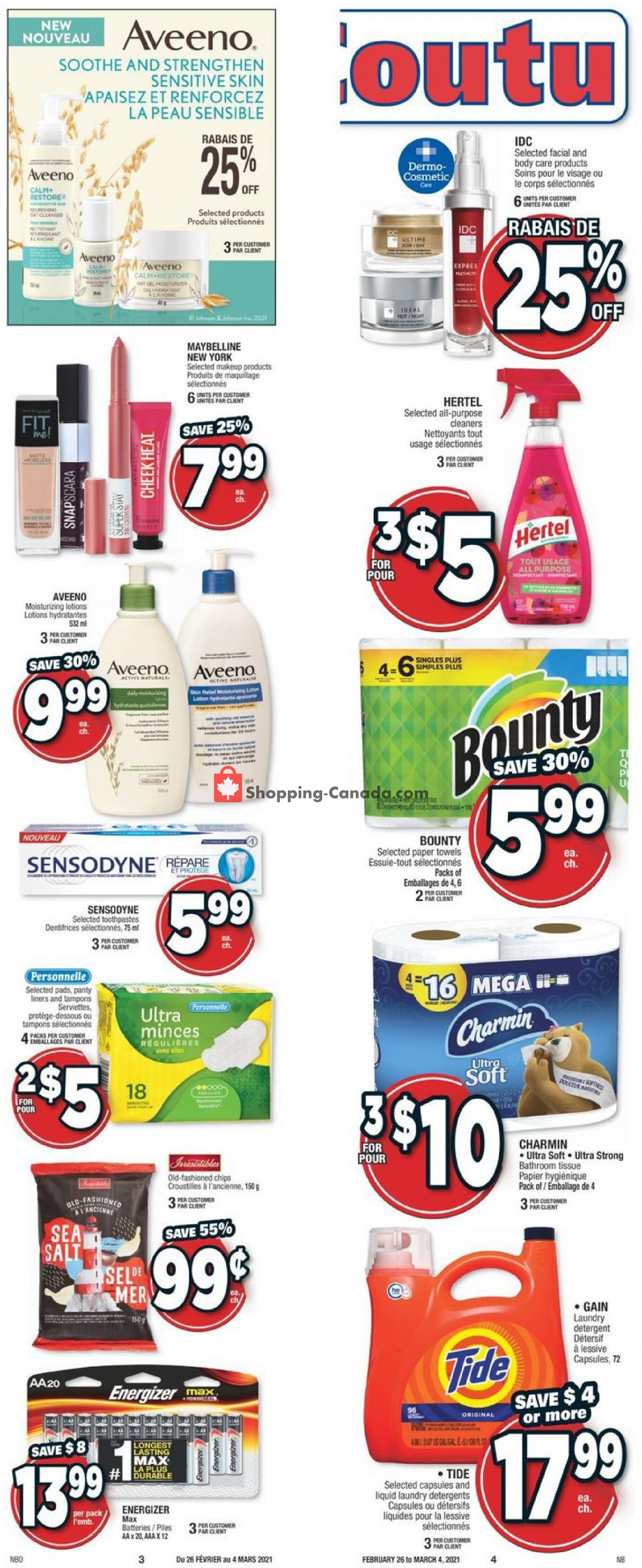 Jean Coutu Pharmacy flyer from Friday February 26, 2021 to Thursday March 4, 2021 - page 2