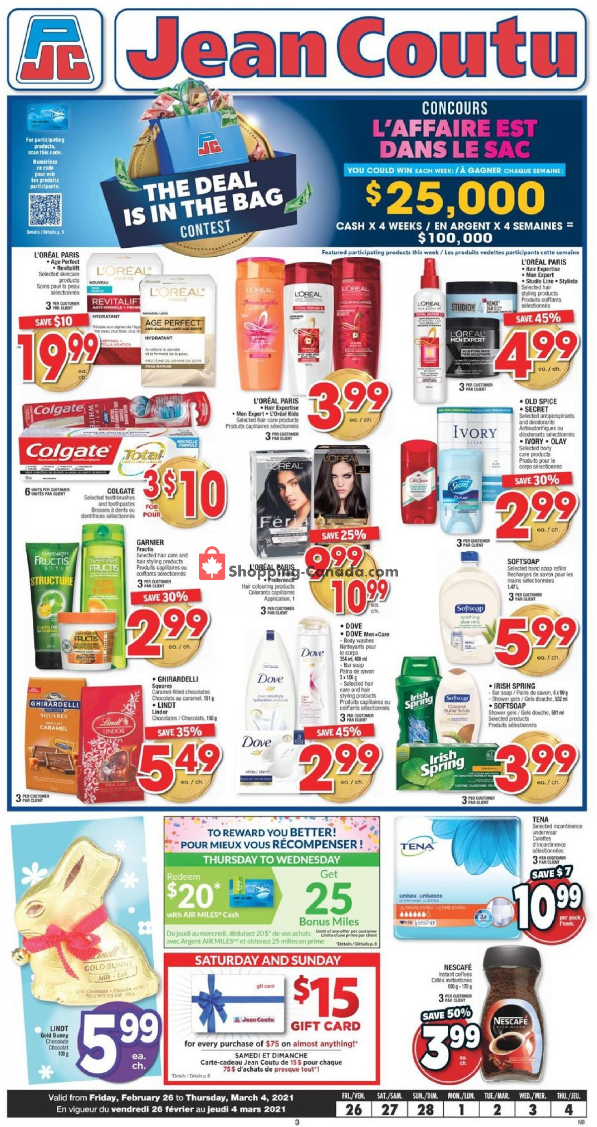 Jean Coutu Pharmacy flyer from Friday February 26, 2021 to Thursday March 4, 2021 - page 3
