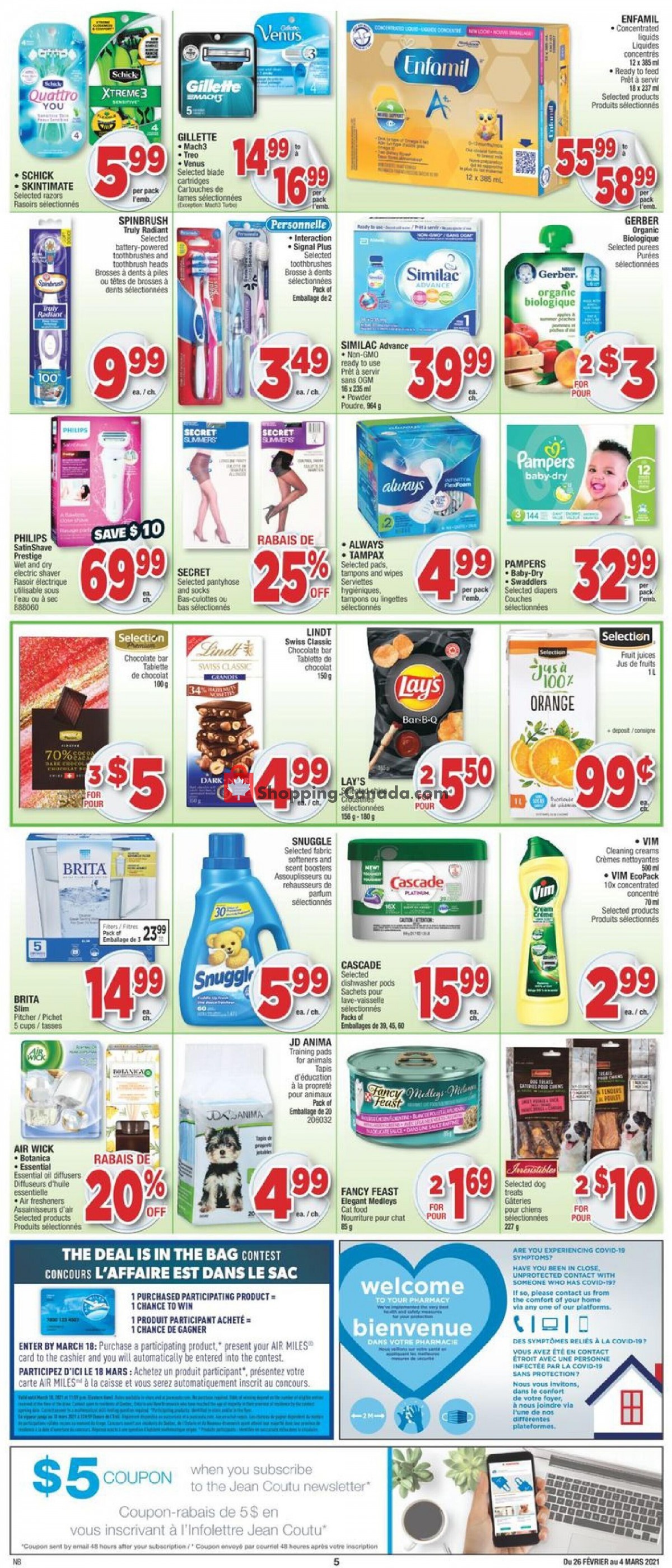 Jean Coutu Pharmacy flyer from Friday February 26, 2021 to Thursday March 4, 2021 - page 5