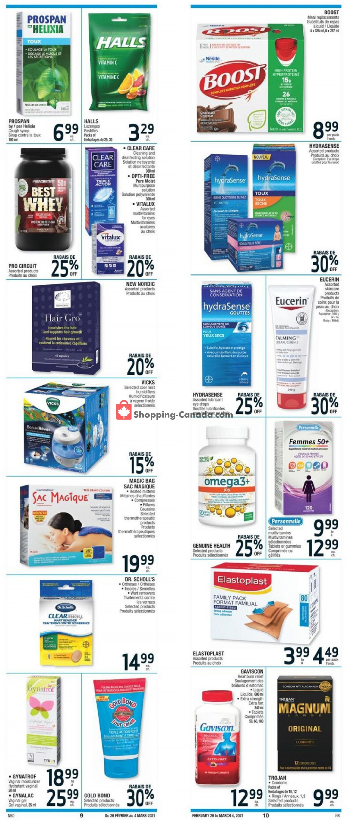 Jean Coutu Pharmacy flyer from Friday February 26, 2021 to Thursday March 4, 2021 - page 9
