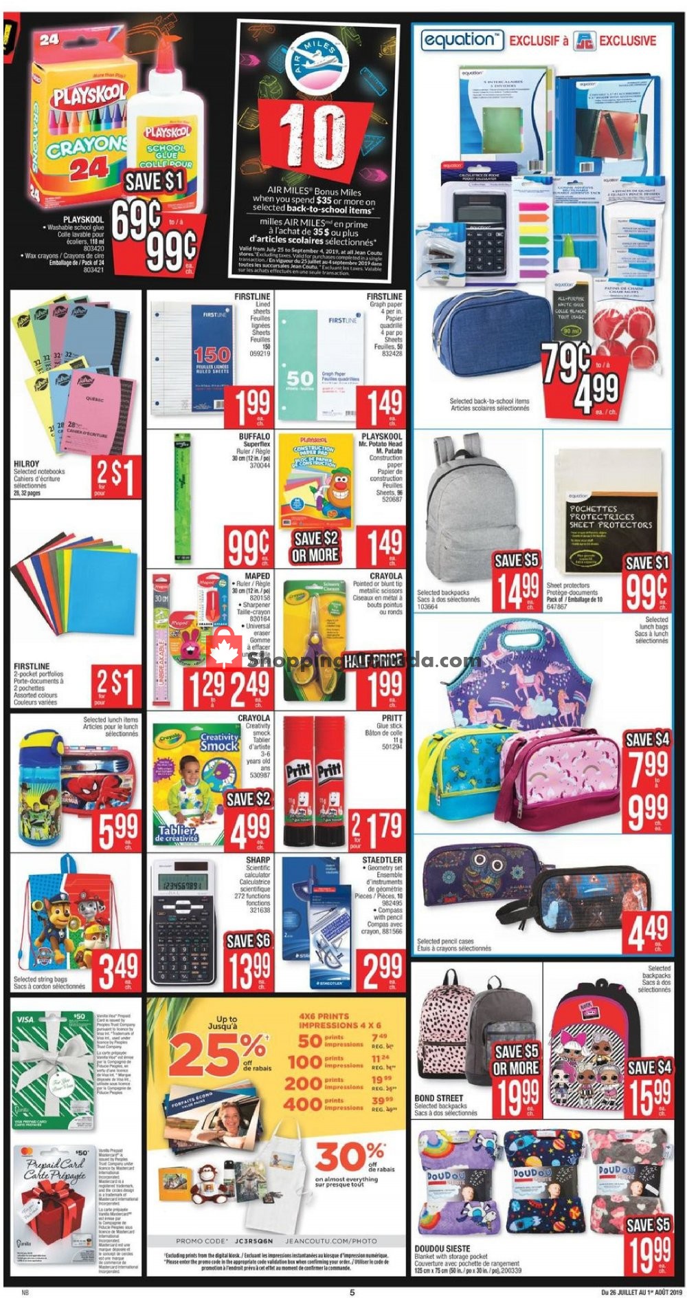 Jean Coutu Pharmacy flyer from Friday July 26, 2019 to Thursday August 1, 2019 - page 4