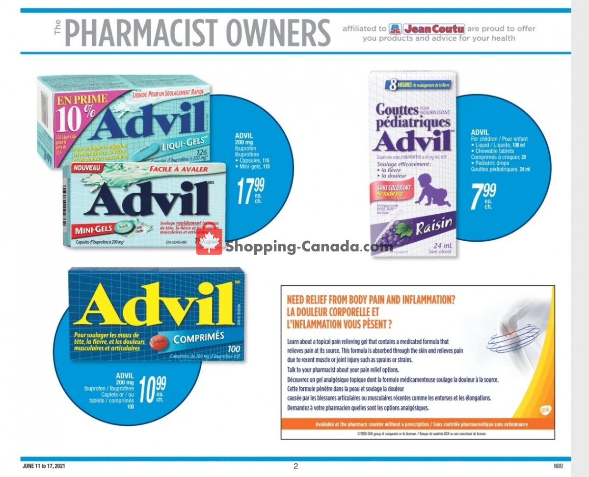 Jean Coutu Pharmacy flyer from Friday June 11, 2021 to Thursday June 17, 2021 - page 2