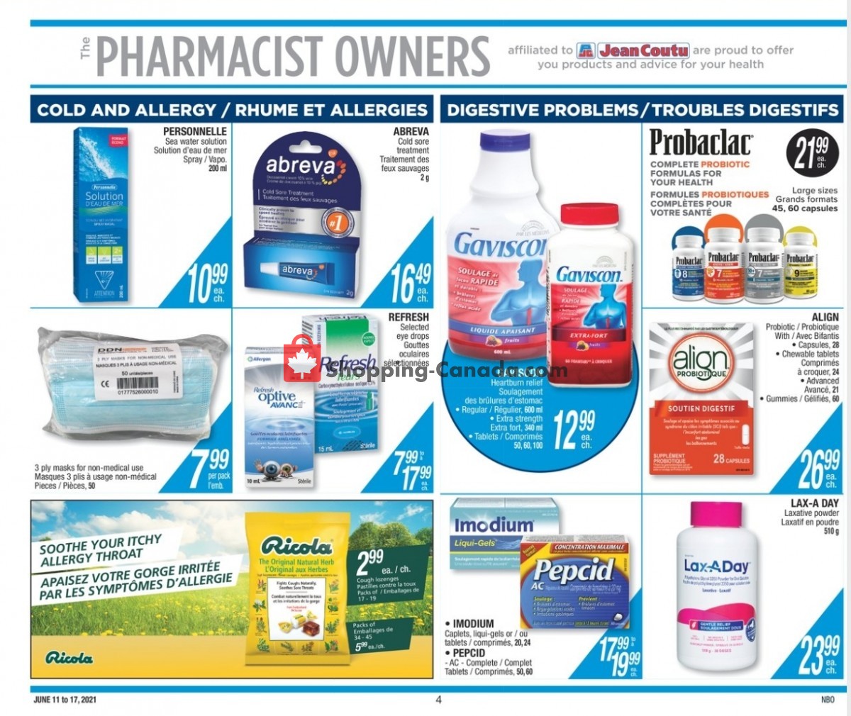 Jean Coutu Pharmacy flyer from Friday June 11, 2021 to Thursday June 17, 2021 - page 4