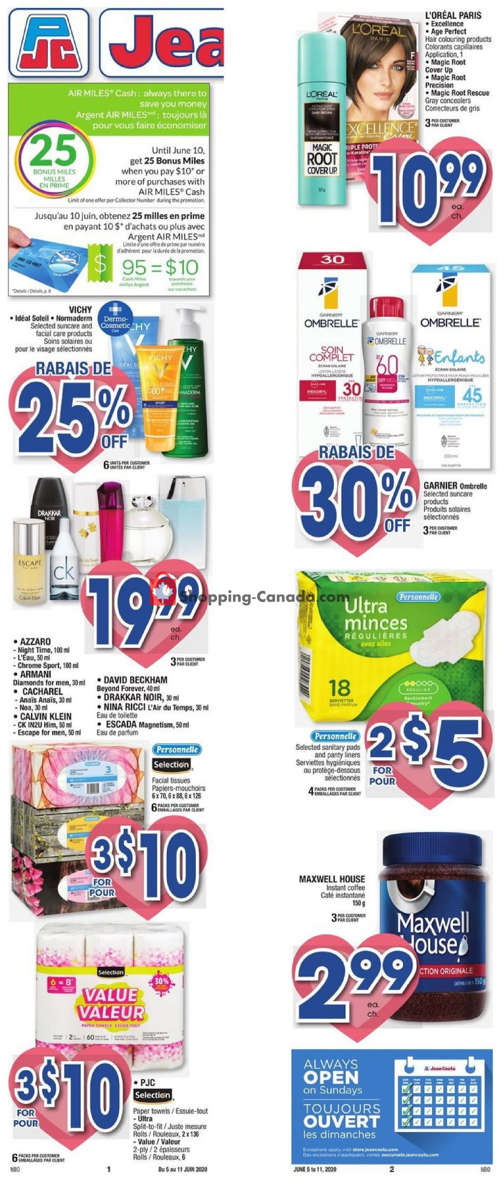 Jean Coutu Pharmacy flyer from Friday June 5, 2020 to Thursday June 11, 2020 - page 1