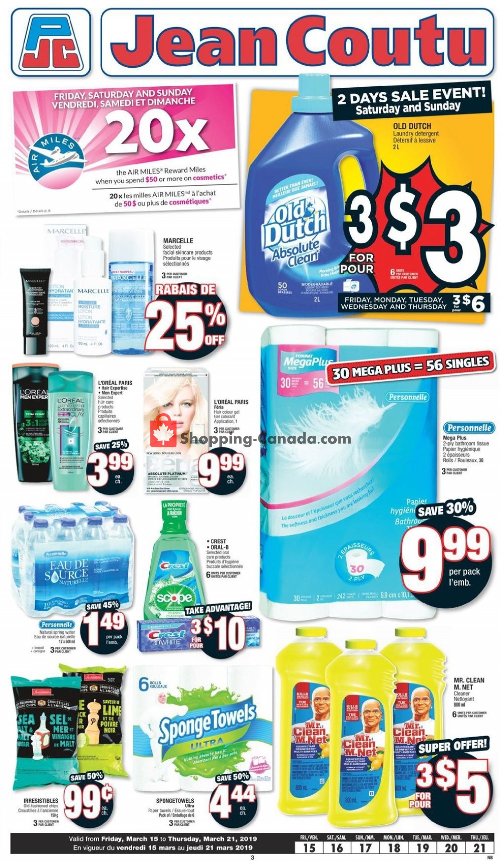 Jean Coutu Pharmacy flyer from Friday March 15, 2019 to Thursday March 21, 2019 - page 2