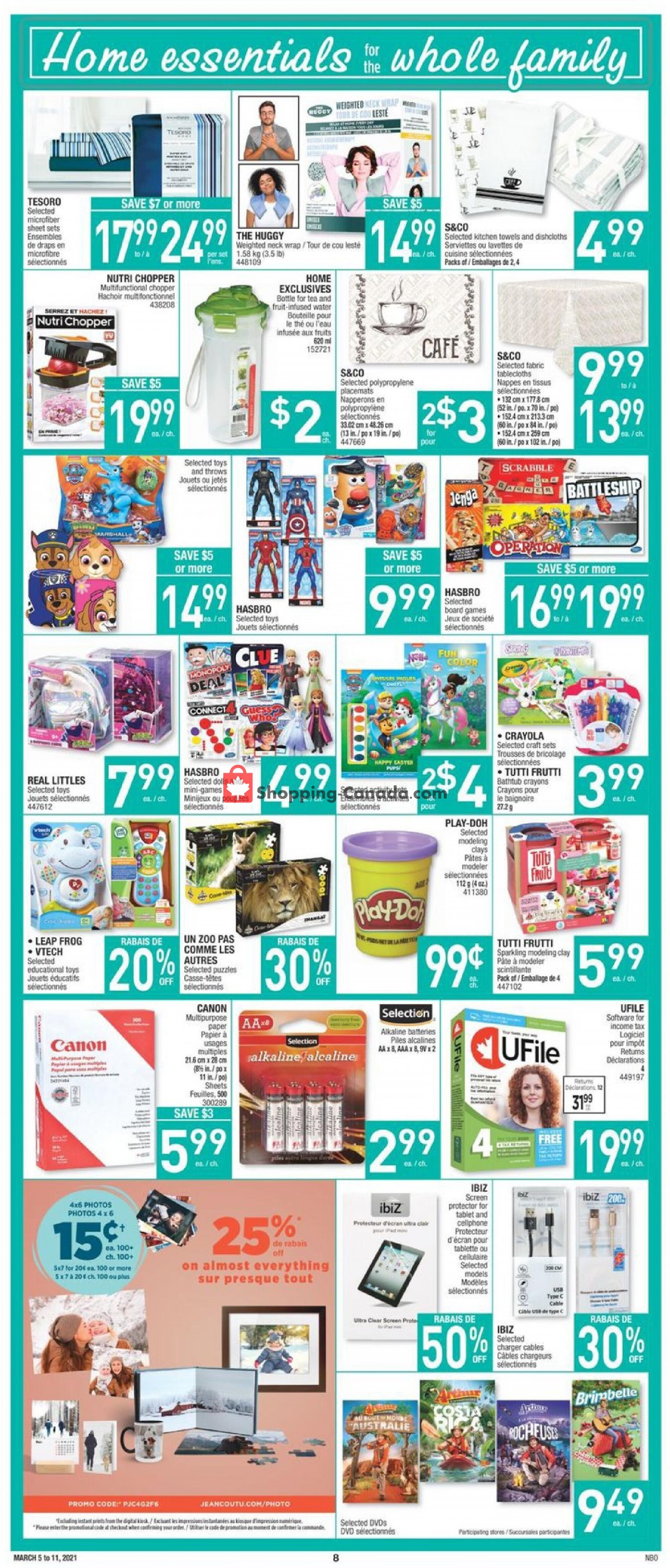 Jean Coutu Pharmacy flyer from Friday March 5, 2021 to Thursday March 11, 2021 - page 6