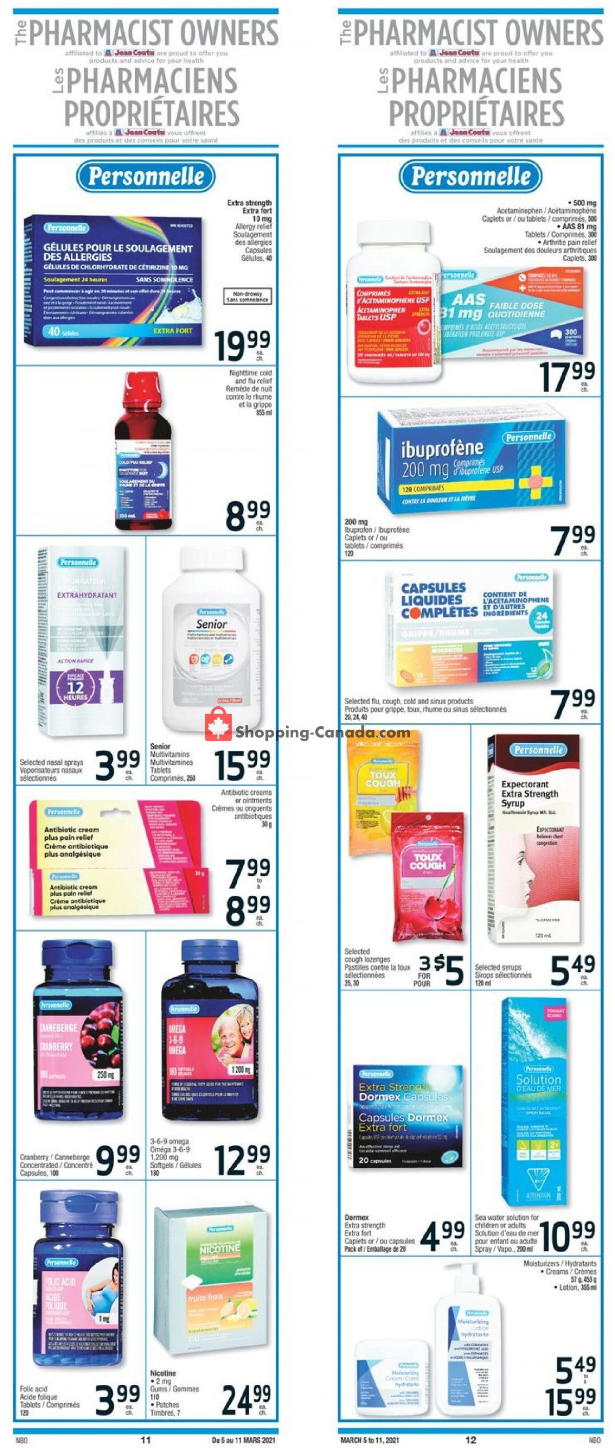 Jean Coutu Pharmacy flyer from Friday March 5, 2021 to Thursday March 11, 2021 - page 9