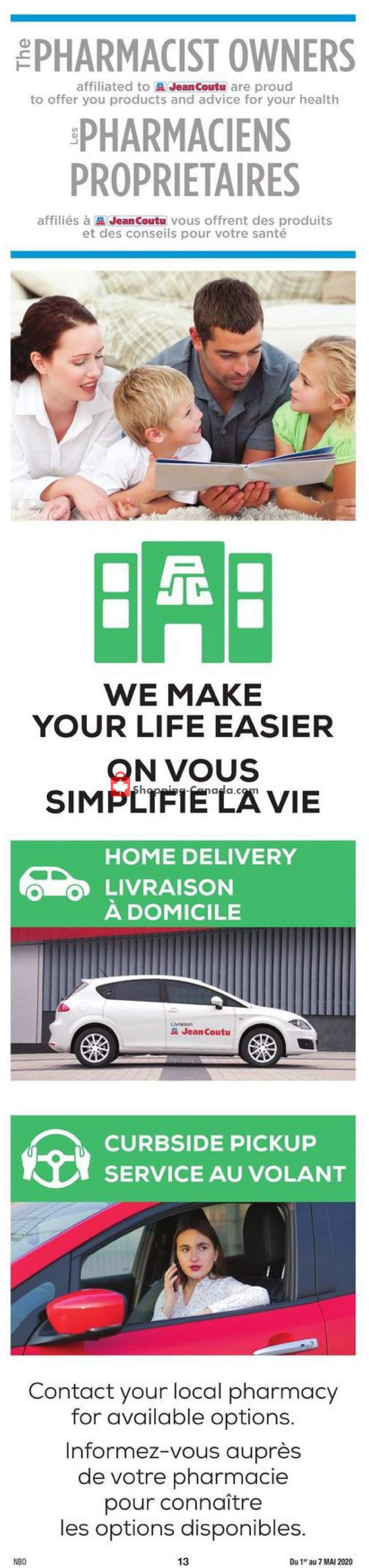 Jean Coutu Pharmacy flyer from Friday May 1, 2020 to Thursday May 7, 2020 - page 13