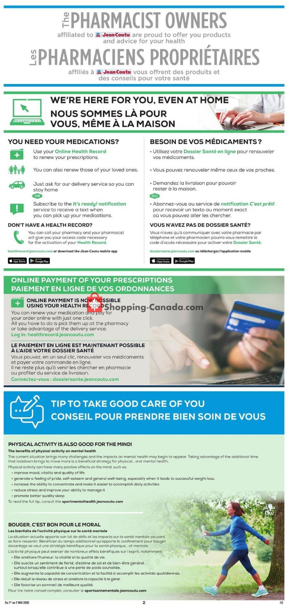 Jean Coutu Pharmacy flyer from Friday May 1, 2020 to Thursday May 7, 2020 - page 2