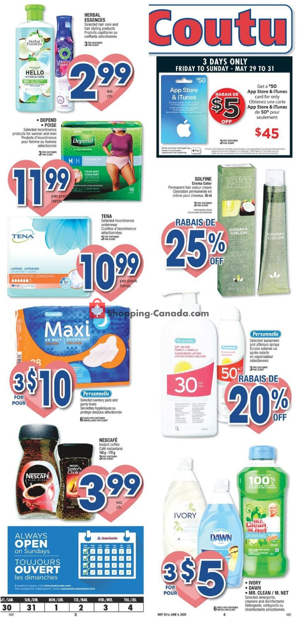 Jean Coutu Pharmacy flyer from Friday May 29, 2020 to Thursday June 4, 2020 - page 3