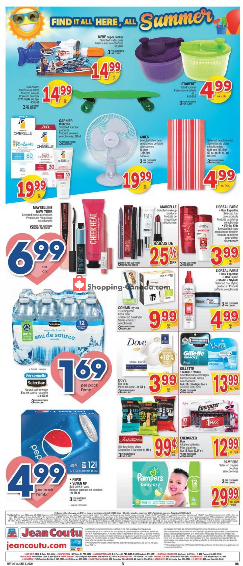 Jean Coutu Pharmacy Canada, flyer (Special Offer Atlantic) May 29