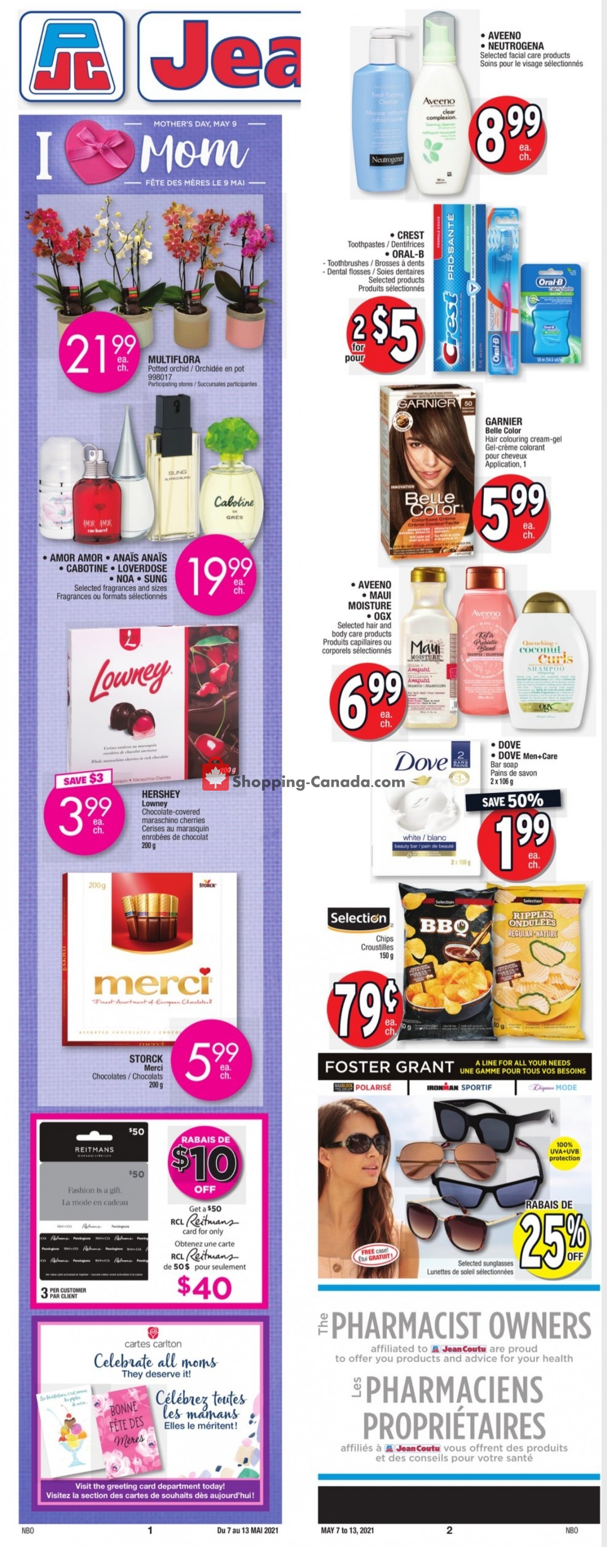 Jean Coutu Pharmacy flyer from Friday May 7, 2021 to Thursday May 13, 2021 - page 2