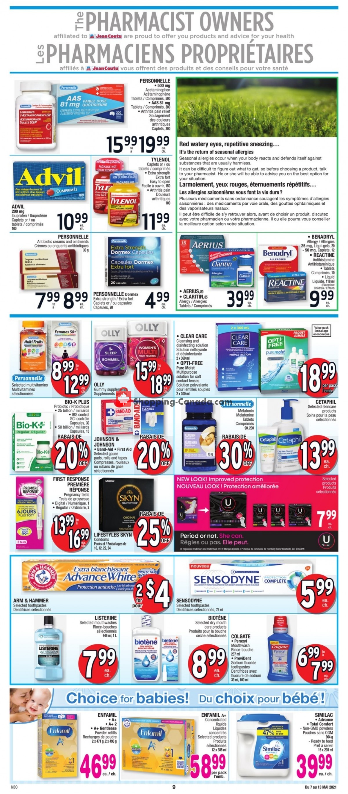 Jean Coutu Pharmacy flyer from Friday May 7, 2021 to Thursday May 13, 2021 - page 8