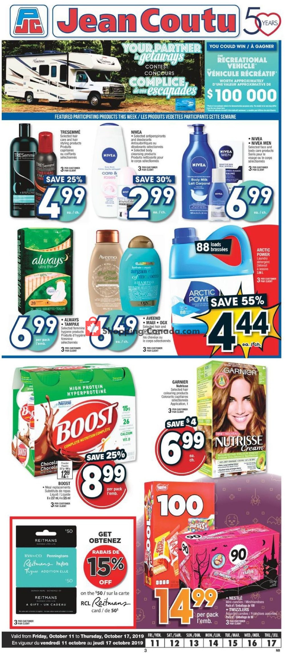 Jean Coutu Pharmacy flyer from Friday October 11, 2019 to Thursday October 17, 2019 - page 2