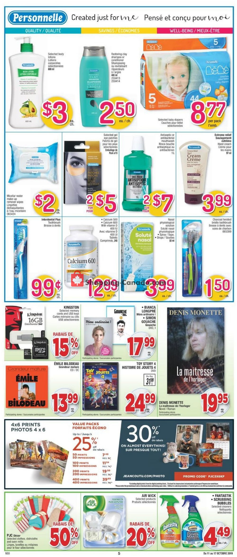 Jean Coutu Pharmacy flyer from Friday October 11, 2019 to Thursday October 17, 2019 - page 4