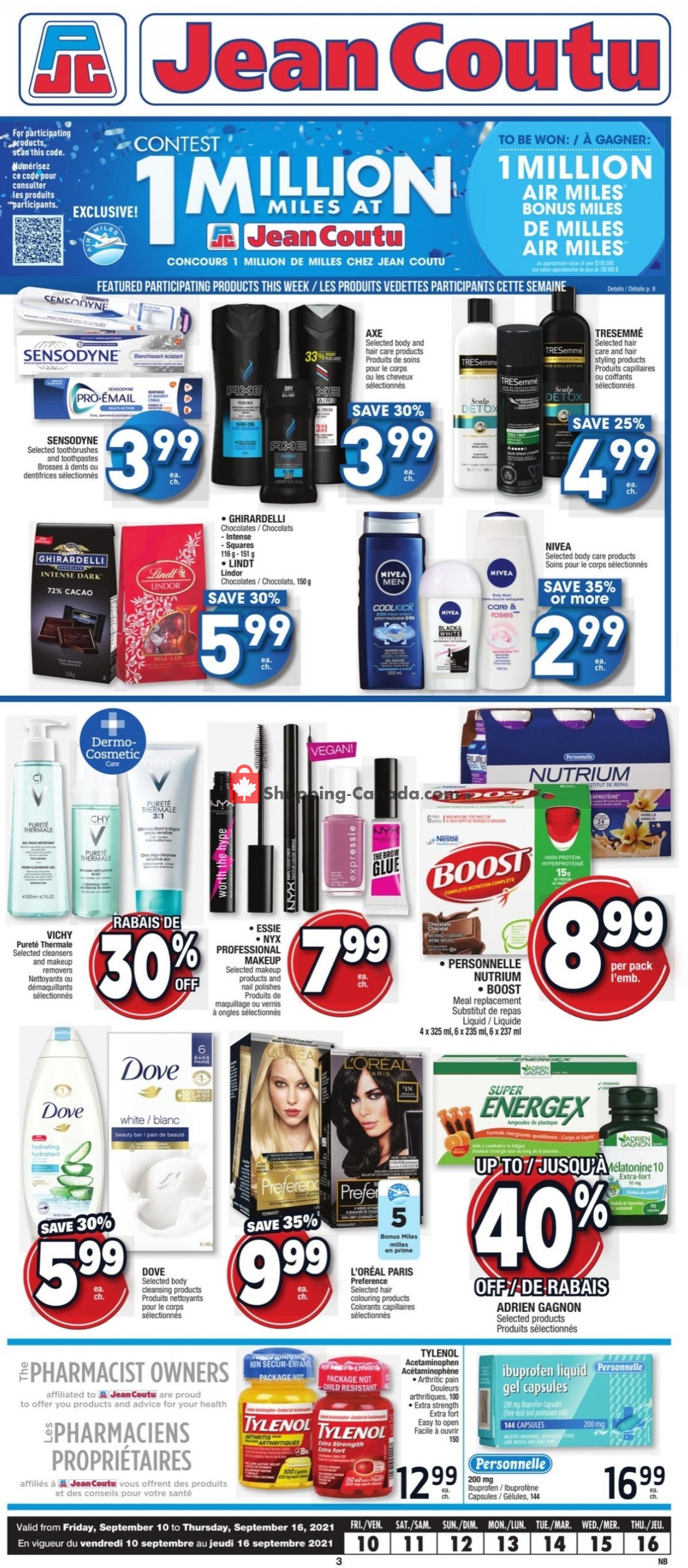 Jean Coutu Pharmacy flyer from Friday September 10, 2021 to Thursday September 16, 2021 - page 2