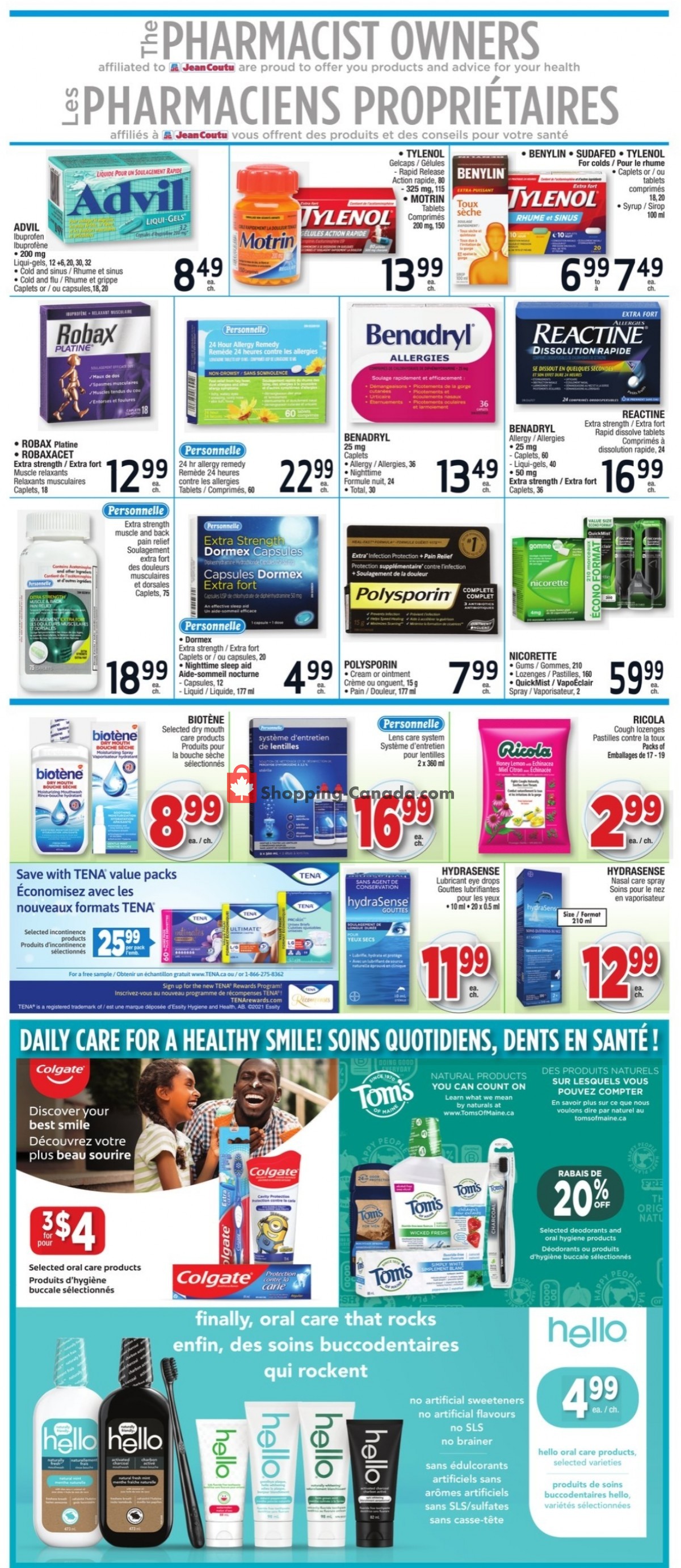 Jean Coutu Pharmacy flyer from Friday September 10, 2021 to Thursday September 16, 2021 - page 6