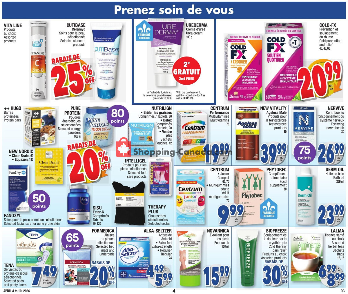 Jean Coutu Pharmacy flyer from Thursday April 4, 2024 to Wednesday April 10, 2024 - page 11