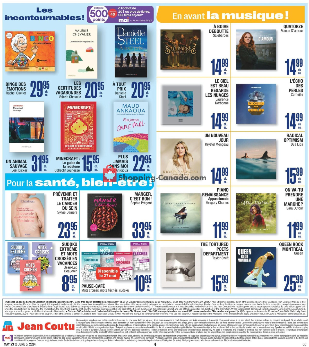 Jean Coutu Pharmacy flyer from Thursday May 23, 2024 to Wednesday June 5, 2024 - page 4